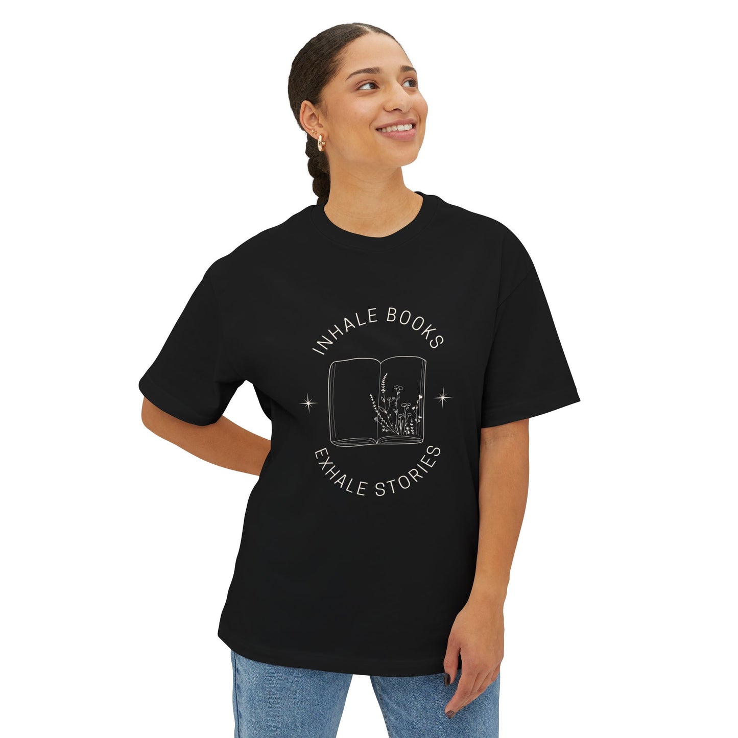 Inhale Books Boxy Tee