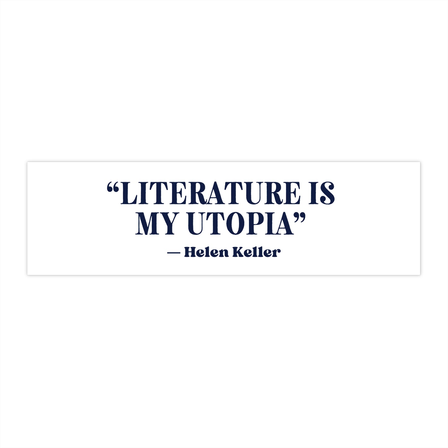 Utopia Bumper Sticker